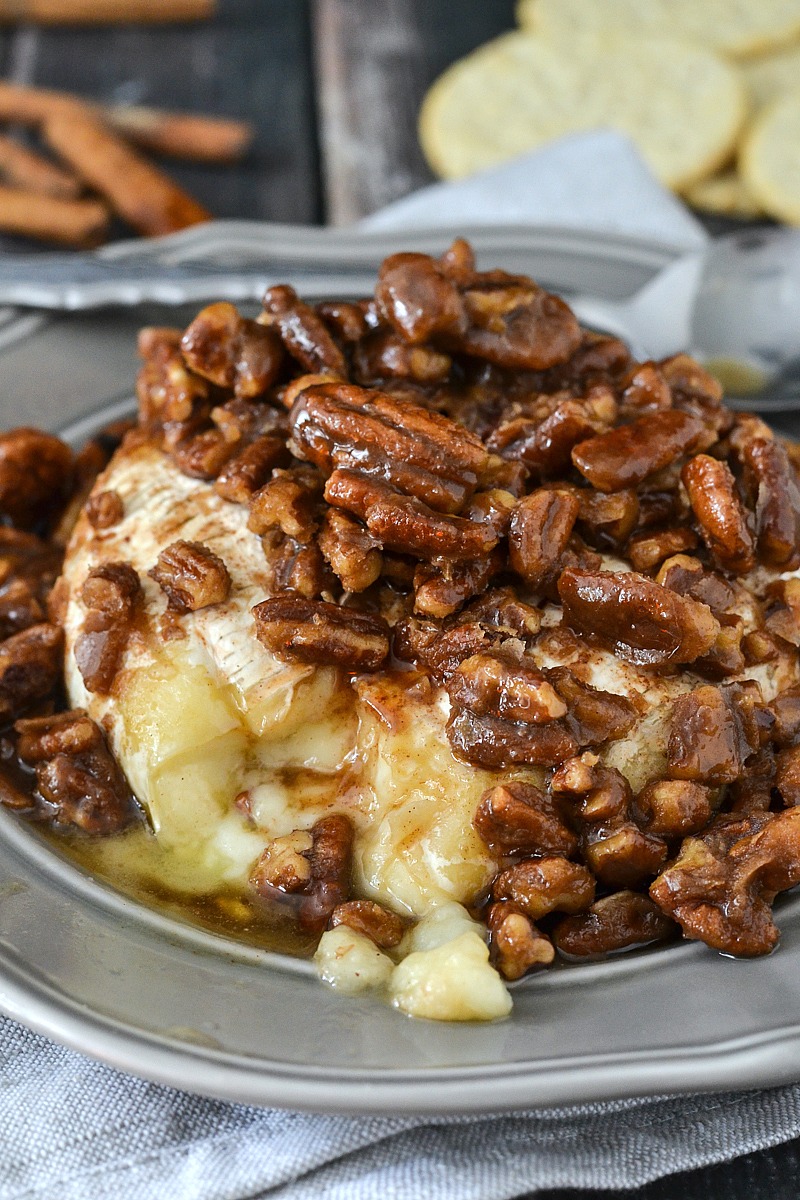Maple Pecan Baked Brie