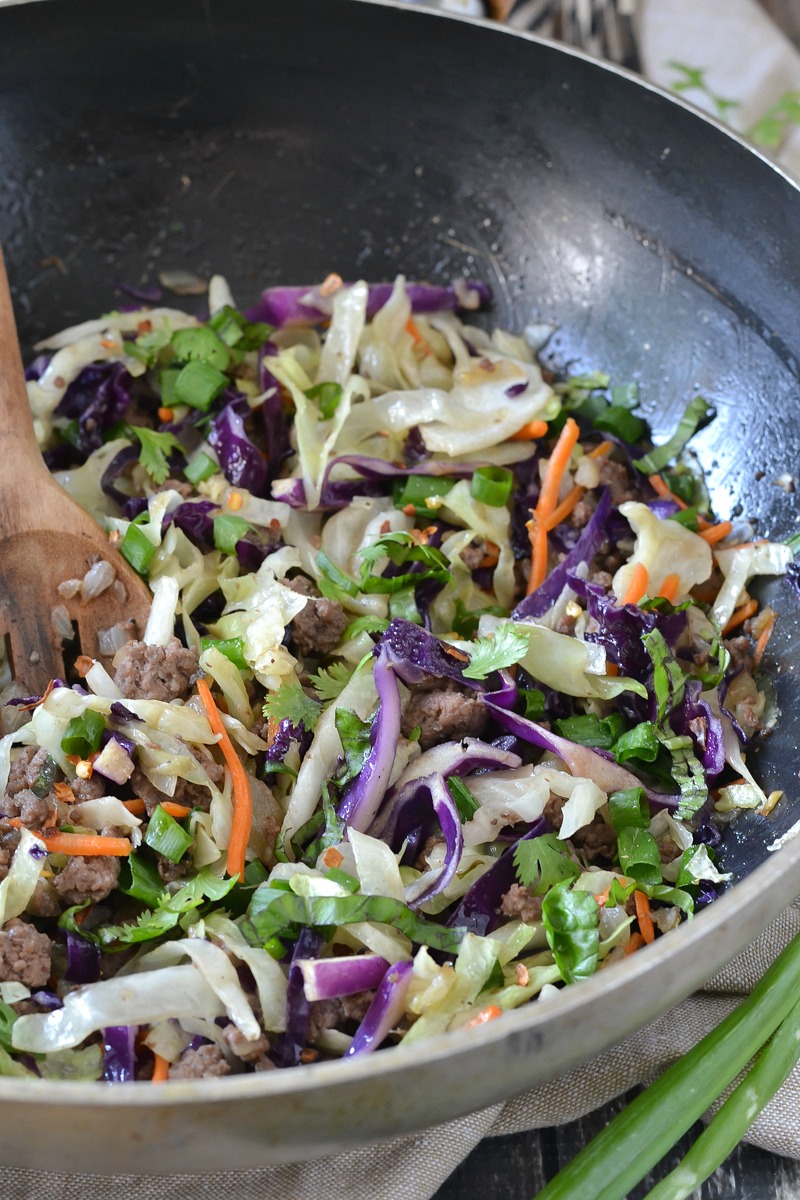 ONE-POT BEEF AND CABBAGE STIR FRY (EASY + PALEO)
