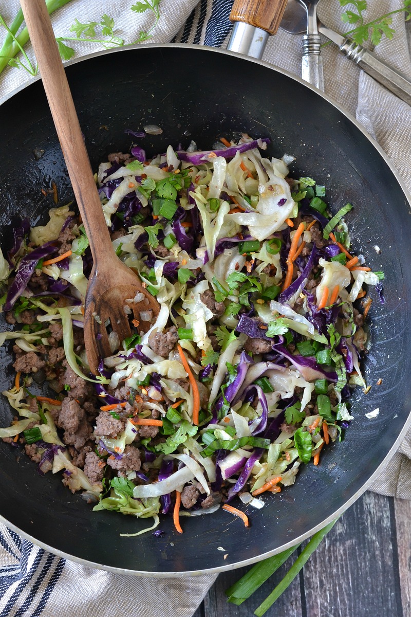 ONE-POT BEEF AND CABBAGE STIR FRY (EASY + PALEO)