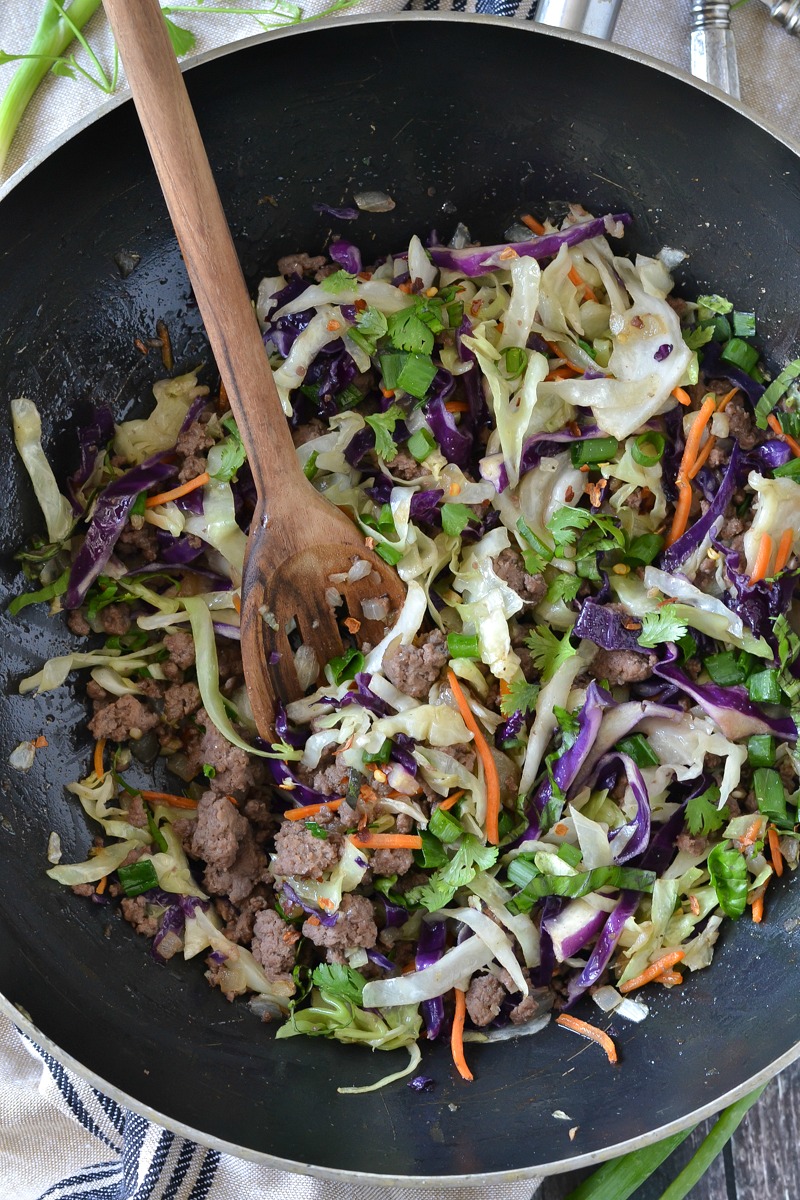 One-Pot Beef and Cabbage Stir Fry (Easy + Paleo)
