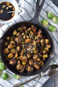 SWEET AND SPICY ASIAN GLAZED BRUSSELS SPROUTS