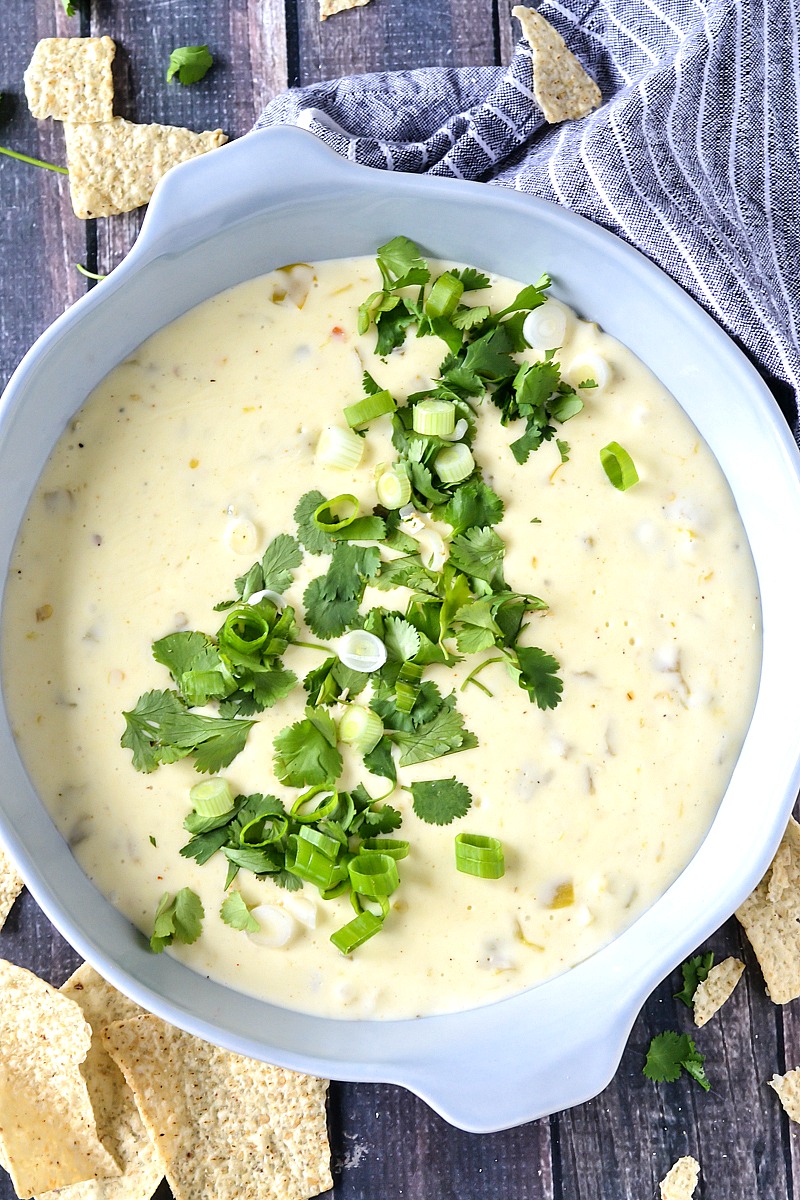 THE BEST WHITE QUESO DIP
