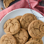 THE BEST SOFT BAKED GINGERSNAP COOKIES