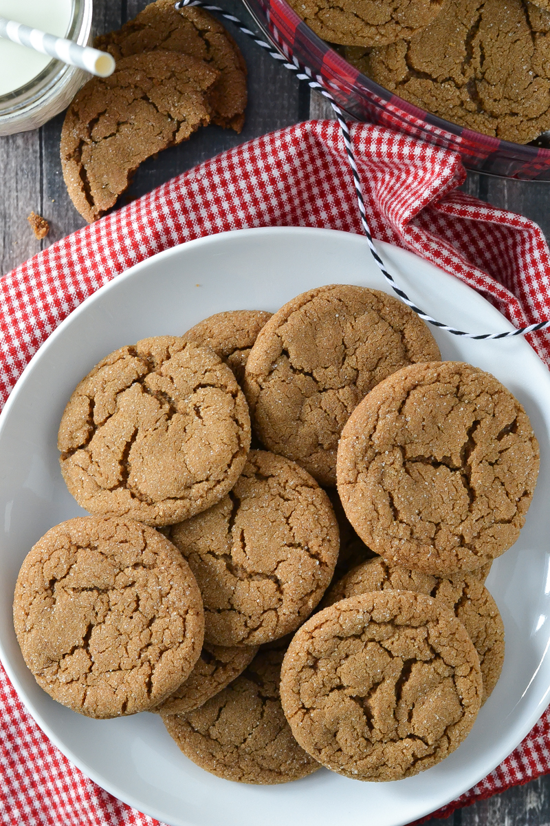 The Best Soft Baked Gingersnap Cookies