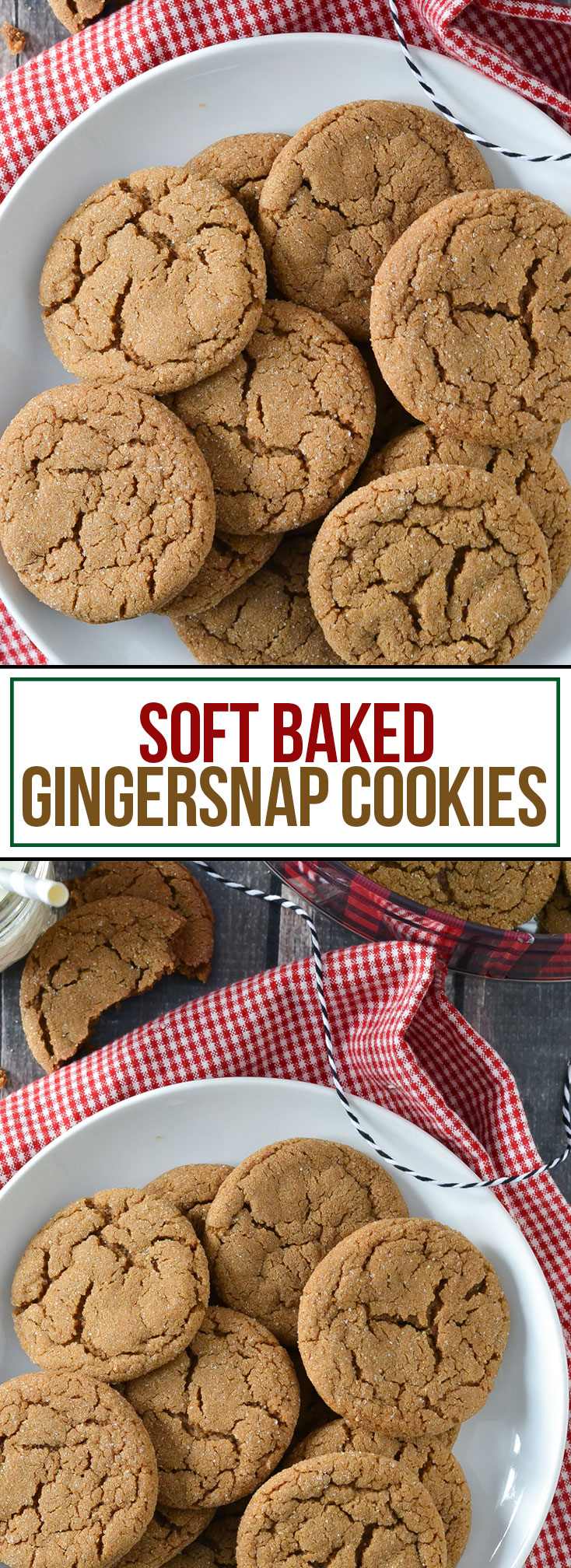 THE BEST SOFT BAKED GINGERSNAP COOKIES