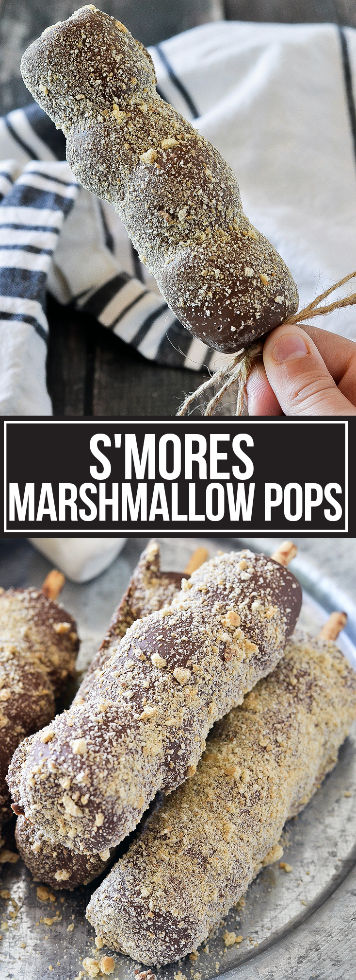 S'MORES MARSHMALLOW POPS