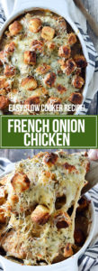 SLOW COOKER FRENCH ONION CHICKEN