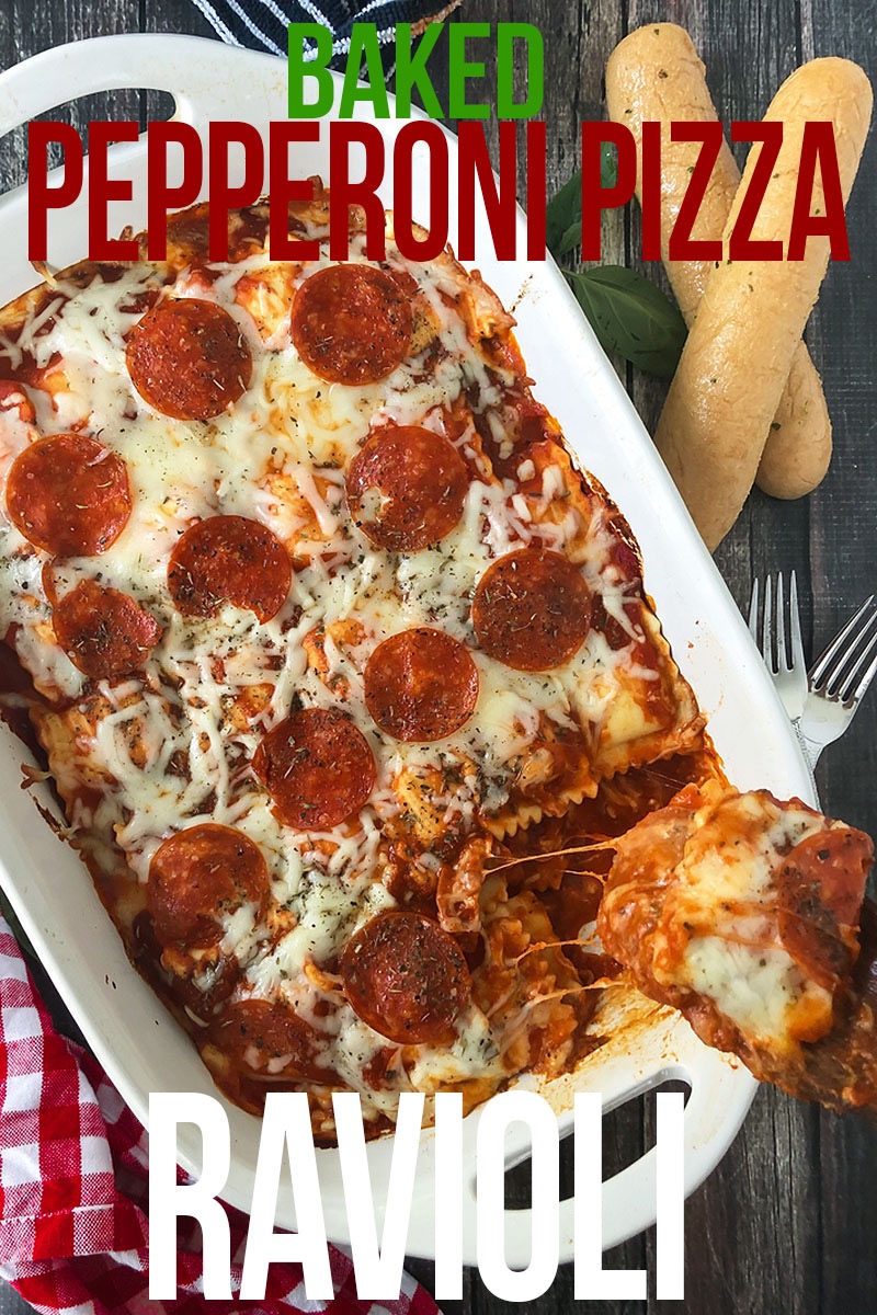 Baked Pepperoni Pizza Ravioli