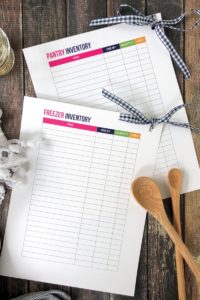 FREEZER AND PANTRY INVENTORY | FREE PRINTABLE