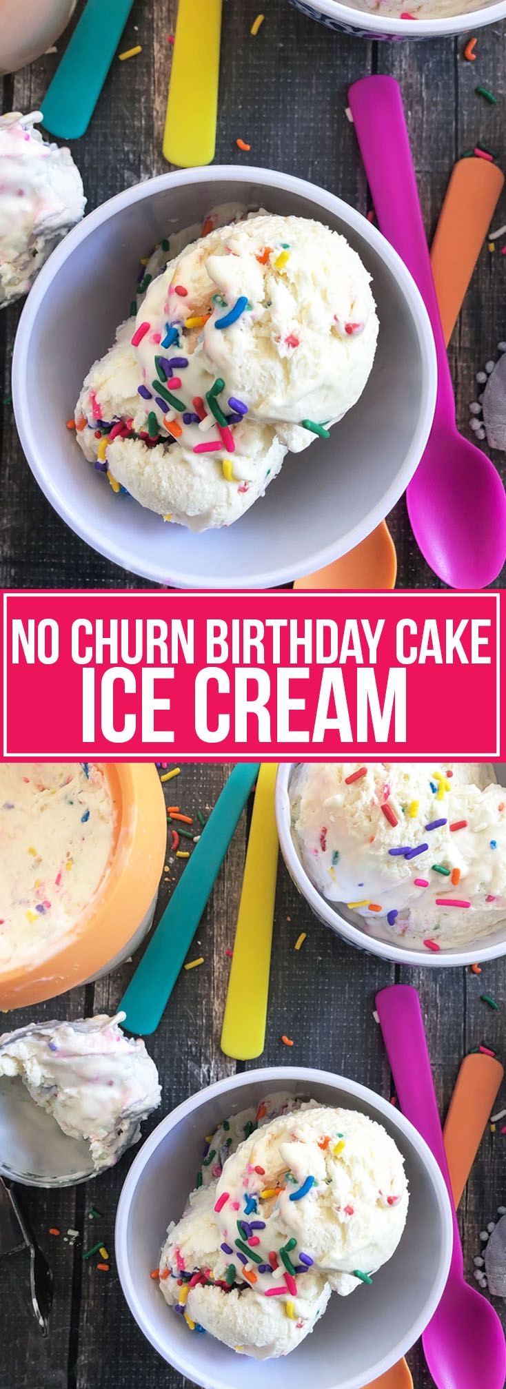 NO CHURN CAKE BATTER ICE CREAM