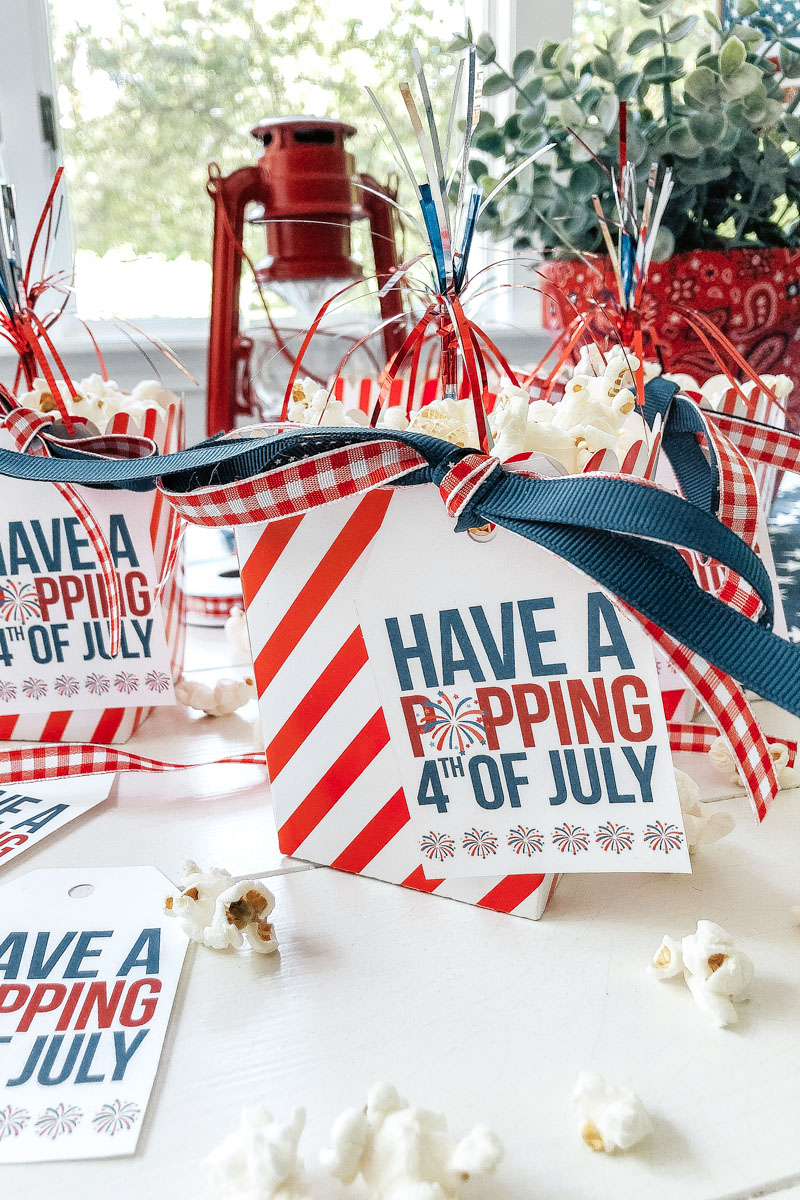 4th of July Popcorn Tags (free printable)