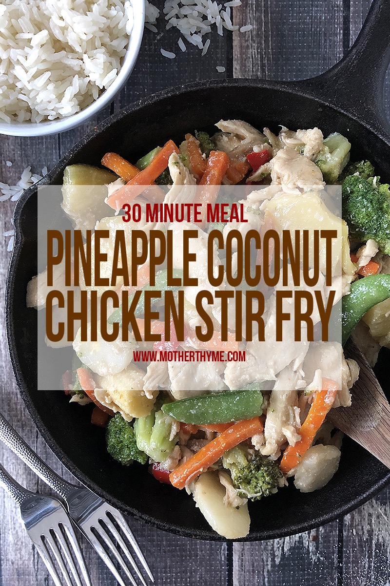Pineapple Coconut Chicken Stir Fry