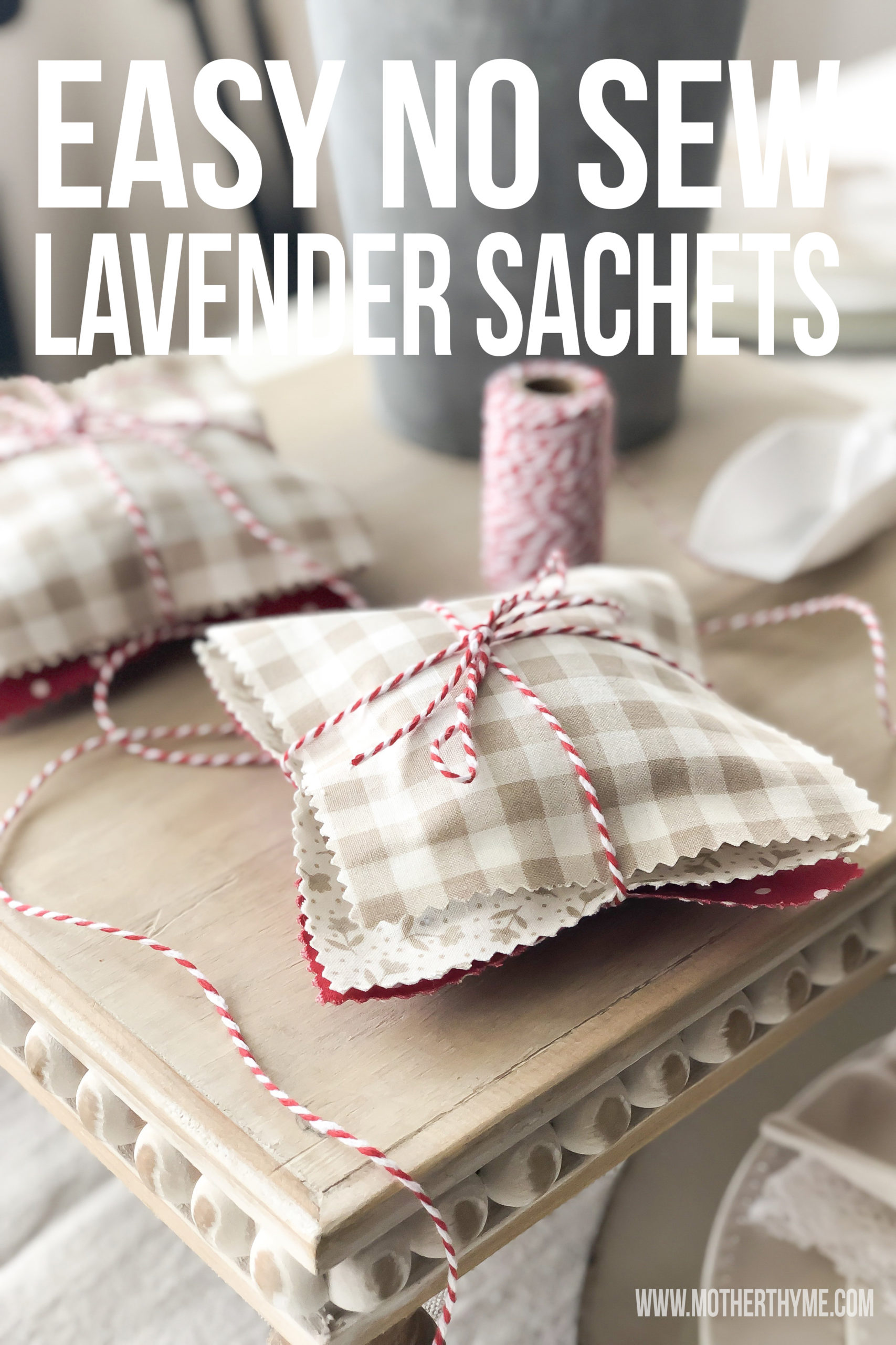 Easy No Sew Lavender Sachets