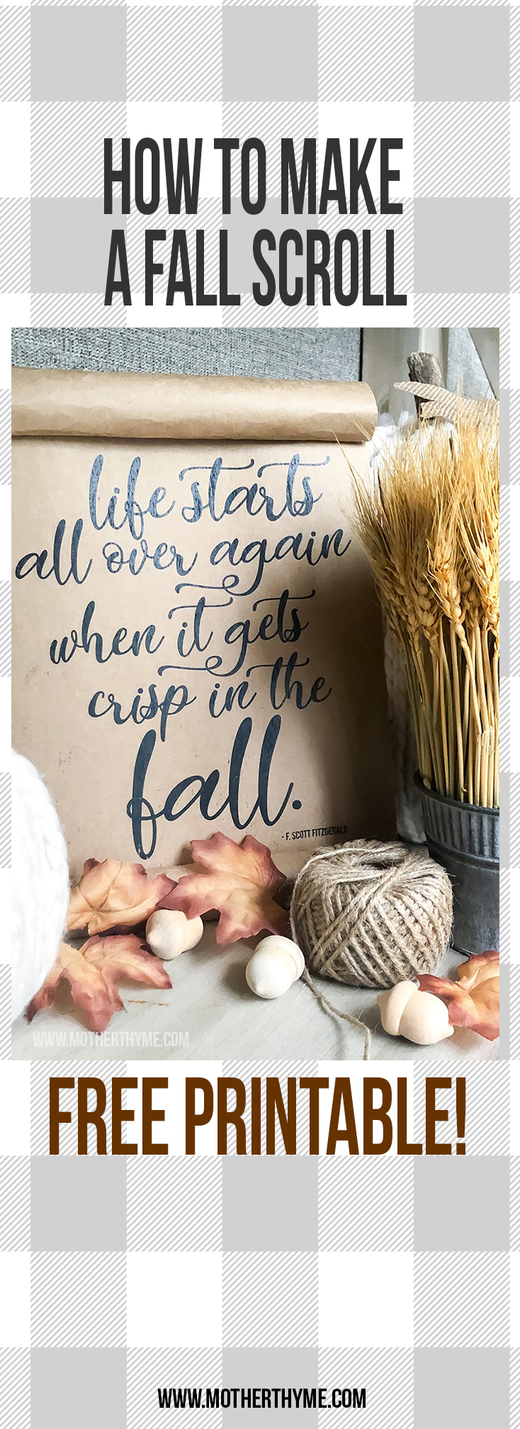 Life Starts Again in the Fall - free printable