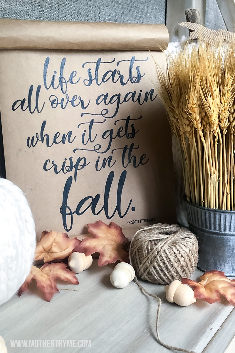 Life Starts Again in the Fall - Free Printable