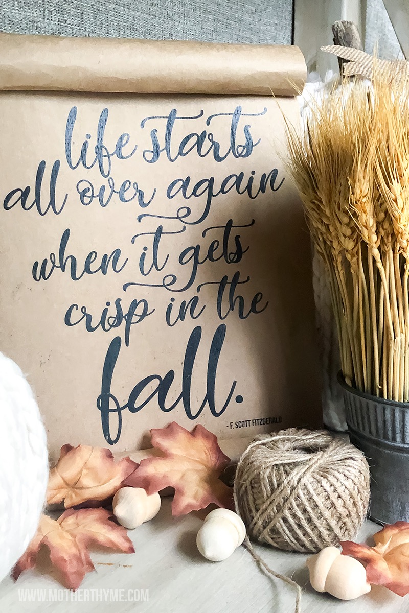 Life Starts Again in the Fall – Free Printable