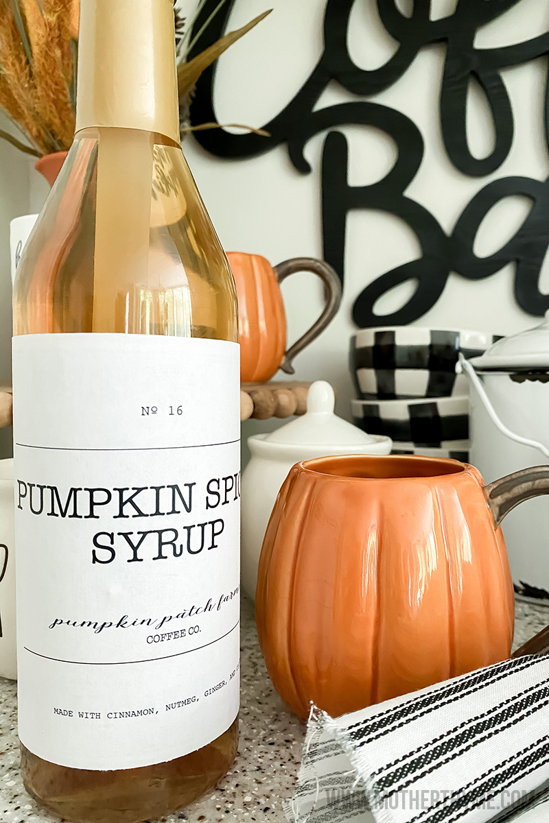 Pumpkin Spice Syrup Label – Free Printable