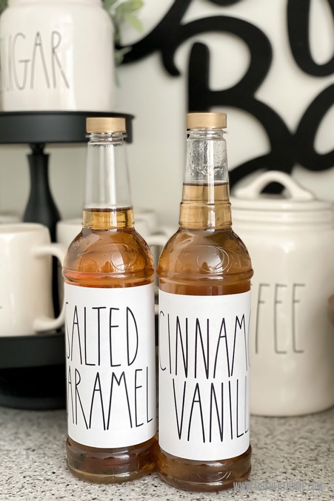 FARMHOUSE INSPIRED COFFEE SYRUP LABELS - FREE PRINTABLES