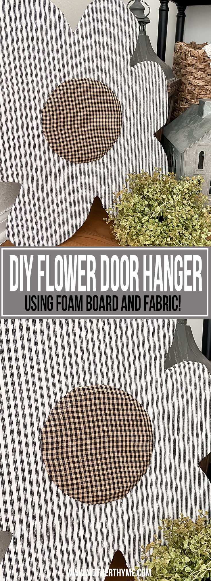 DIY FLOWER DOOR HANGER 