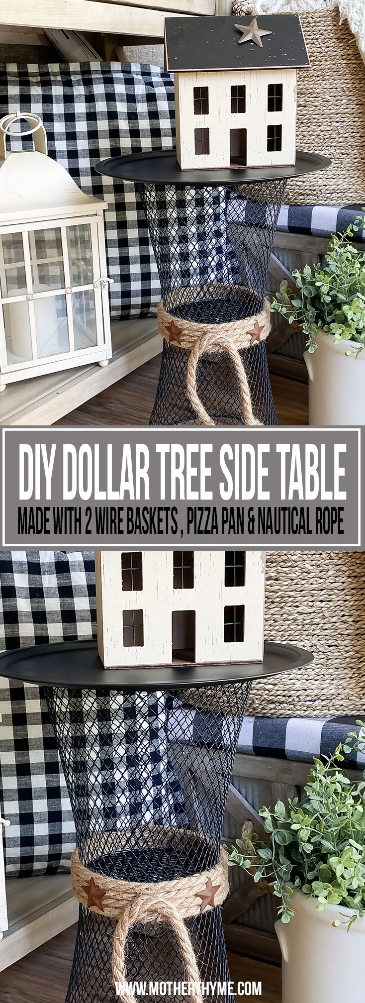 DIY DOLLAR TREE SIDE TABLE