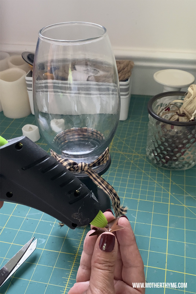 DIY Dollar Tree Glass Candle Holder