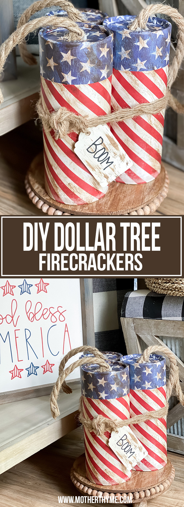 DIY DOLLAR TREE FIRECRACKERS