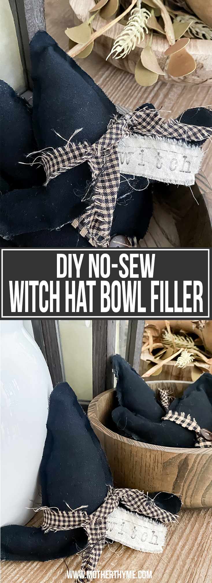 NO-SEW WITCH HAT BOWL FILLER