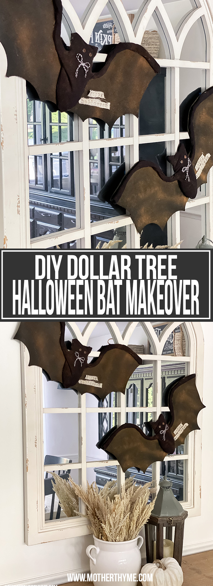 DIY DOLLAR TREE HALLOWEEN BAT MAKEOVER