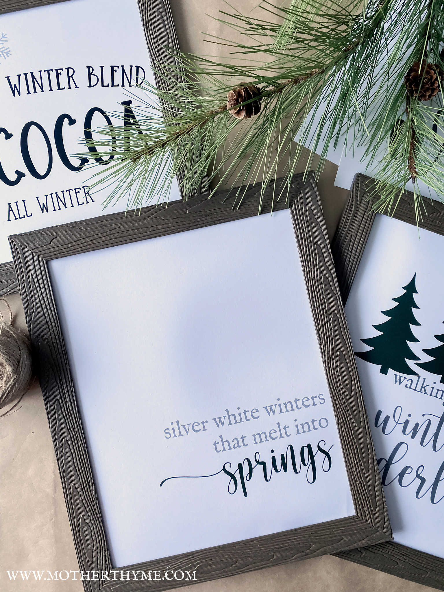 January 2022 Winter Collection Printables