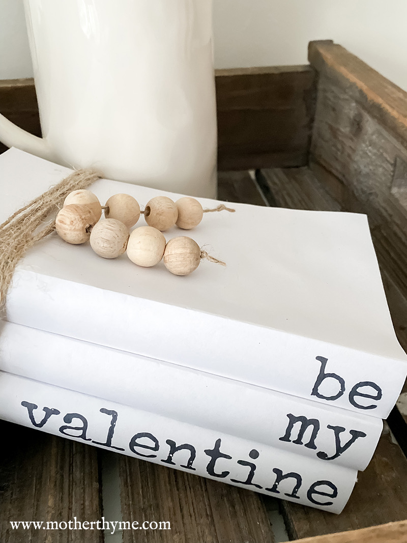 Easy Valentine’s Day Bookstack – Free Printables