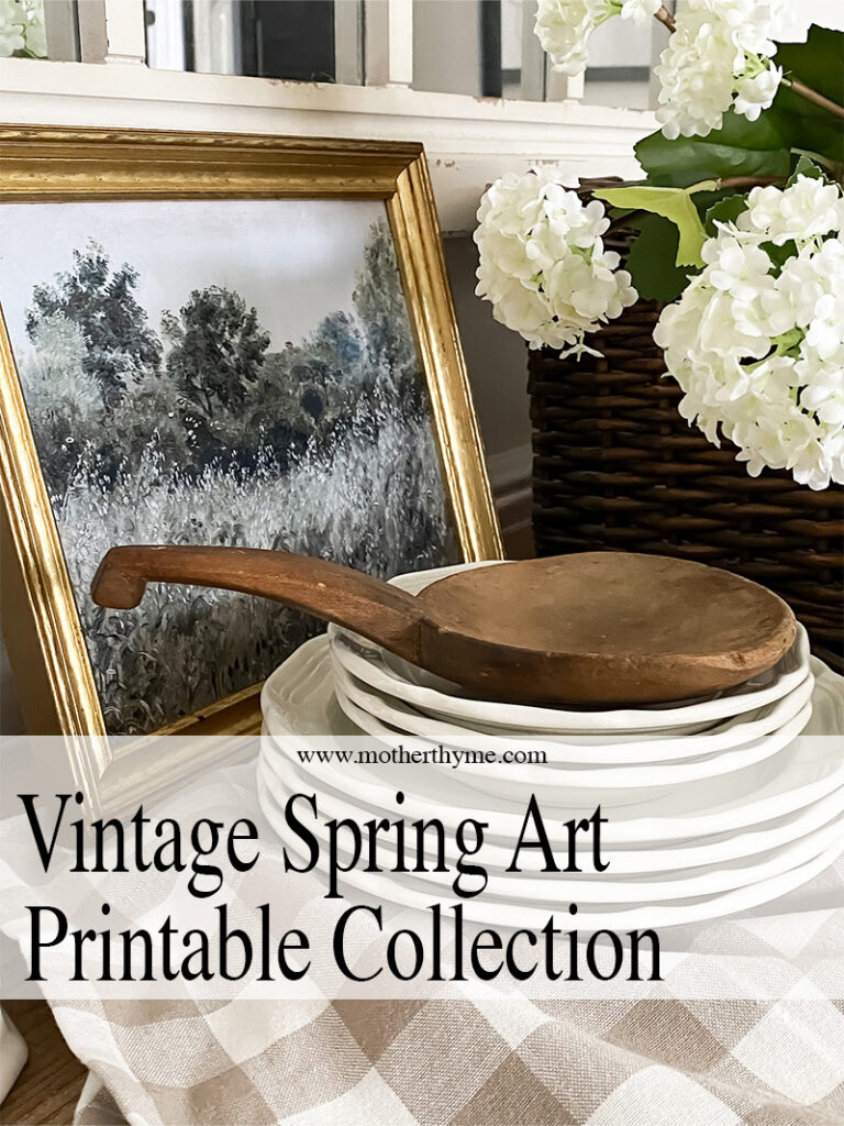 VINTAGE SPRING ART FREE PRINTABLE COLLECTION - www.motherthyme.com