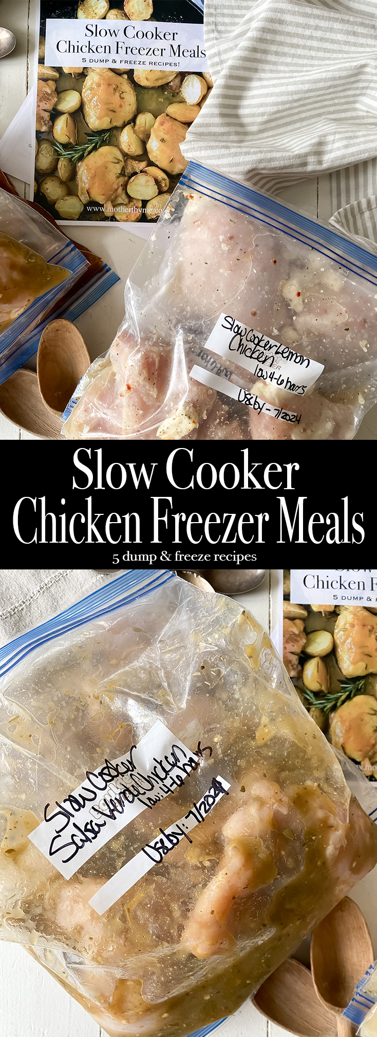 Slow Cooker Chicken Freezer Meals – 5 Easy Dump & Freeze Recipes ...